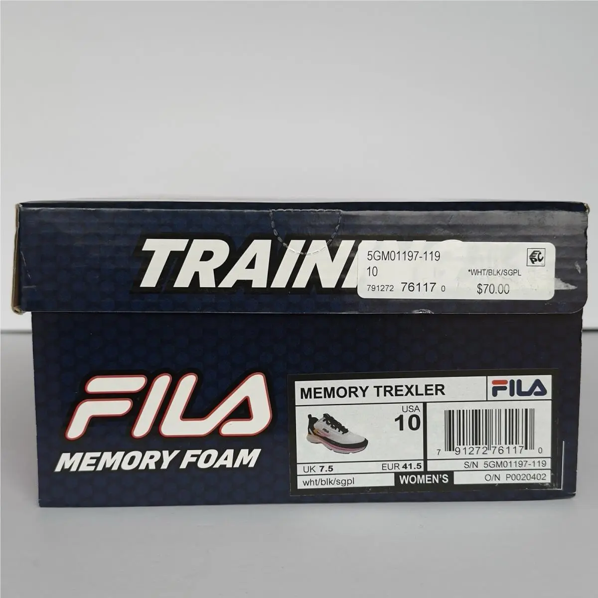 Fila shoes - Fila Memory Trexler - Memory Trexler - White/Pink/Orange, Main: White (UPC: 791272761170) 3