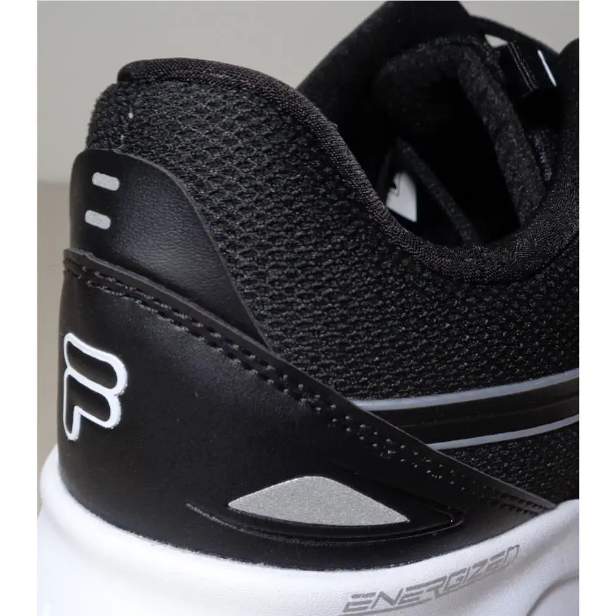Fila shoes - Action Stride Energized - Action Stride Energized - Black / White / Matte Silvery Metallic (UPC: 196447866887) 4