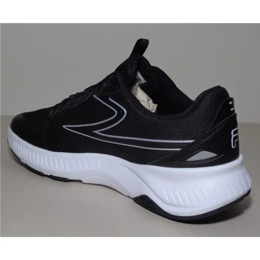 Fila shoes - Action Stride Energized - Action Stride Energized - Black / White / Matte Silvery Metallic (UPC: 196447866887) 12