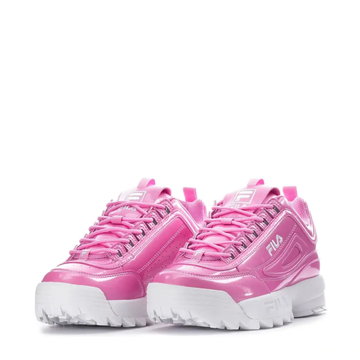 Fila Disruptor II Premium Trainer Sneaker Women Shoes Metallic Pink Size 6 - METALLIC PINK - 3XM02416-668