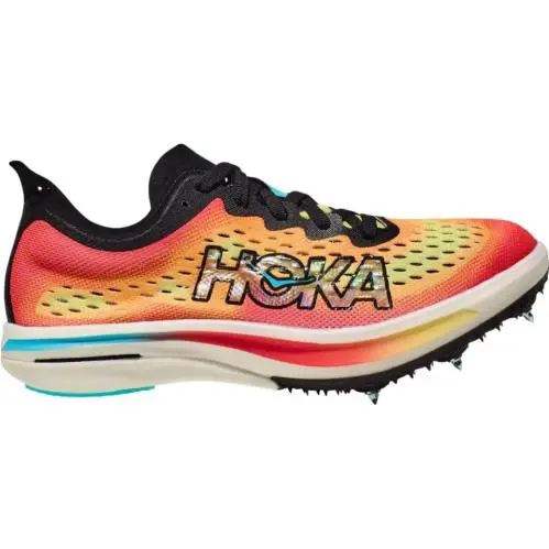Hoka Htfoka One One Cielo Flyx 1151990-BYZ Men`s 9 Orange Black Running Spikes TF8331 - Orange
