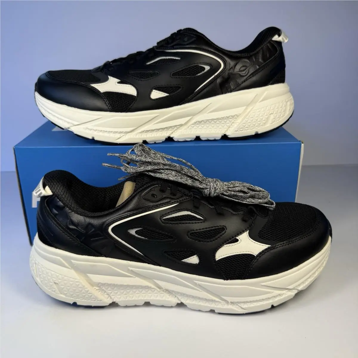 Hoka One One Clifton L Obsidian Alabaster 1160050 Men’s 13 Running Shoes