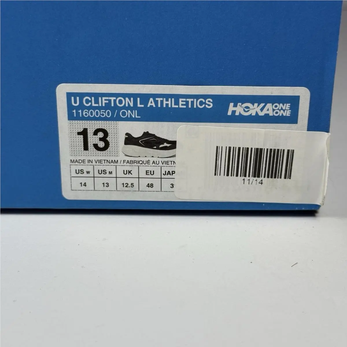 Hoka shoes - Hoka One One Clifton L - 1160050 - Obsidian Alabaster 12