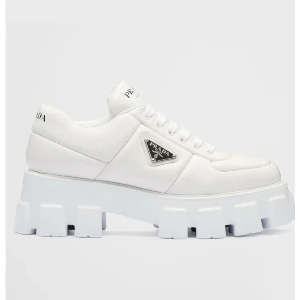 Prada Soft Padded Nappa Leather Lace-up Shoes US 11/EUR 41