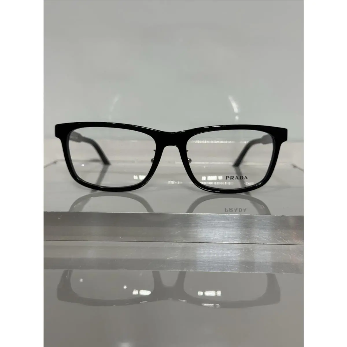 Prada VprB08D 17K-1O1 Black Acetate Unisex Eyeglasses 56mm