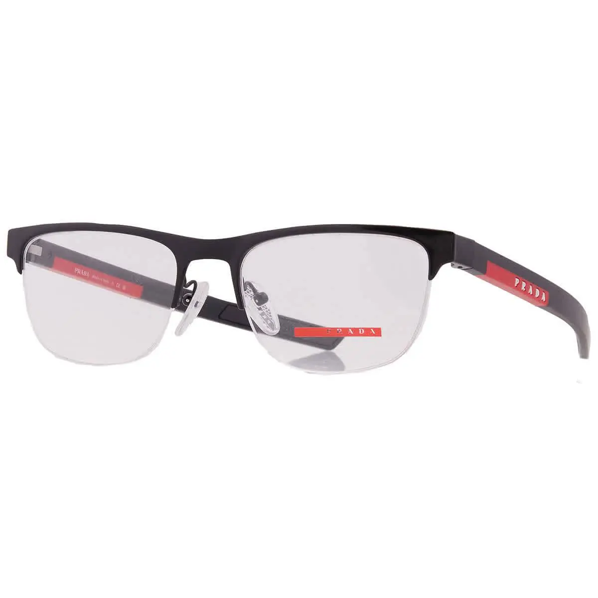 Prada Linea Rossa Demo Pilot Men`s Eyeglasses PS 51QV 1BO1O1 55 PS 51QV 1BO1O1 - Black, Frame: Black