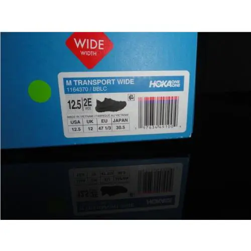 Hoka shoes - Hoka One One HOKA Transport 2E Wide - 1164370-BBLC - Black 12