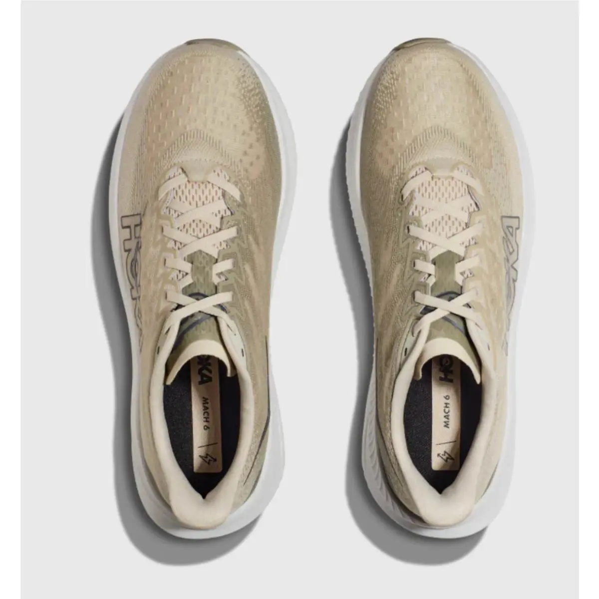 Hoka shoes - Hoha One One Mach 6 - 1147790-OKB - Beige (UPC: 197634099934) 4