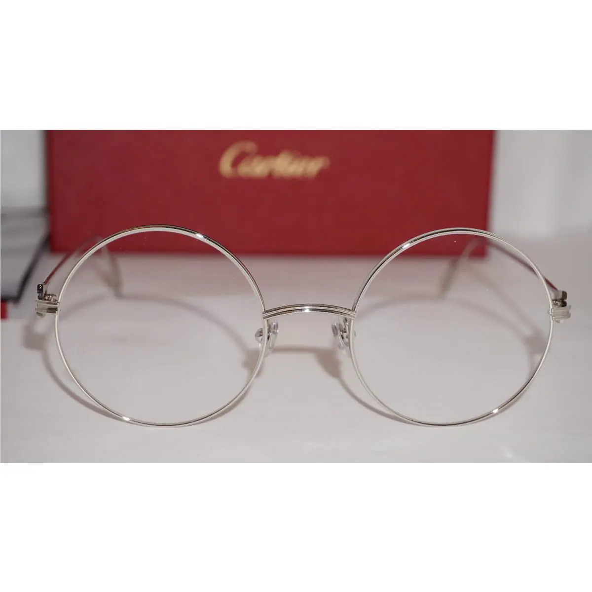 Cartier Eyeglasses Round Silver CT0158O 003 51 21 140