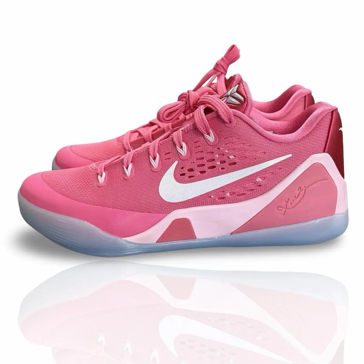 Sz 8- Nike Kobe 9 EM Low Protro Kay Yow Think Pink HQ4995-600