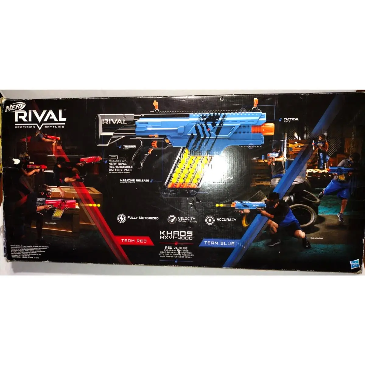 Nerf Rival Khaos MXVI-4000 Blaster Team Blue. Age 14+