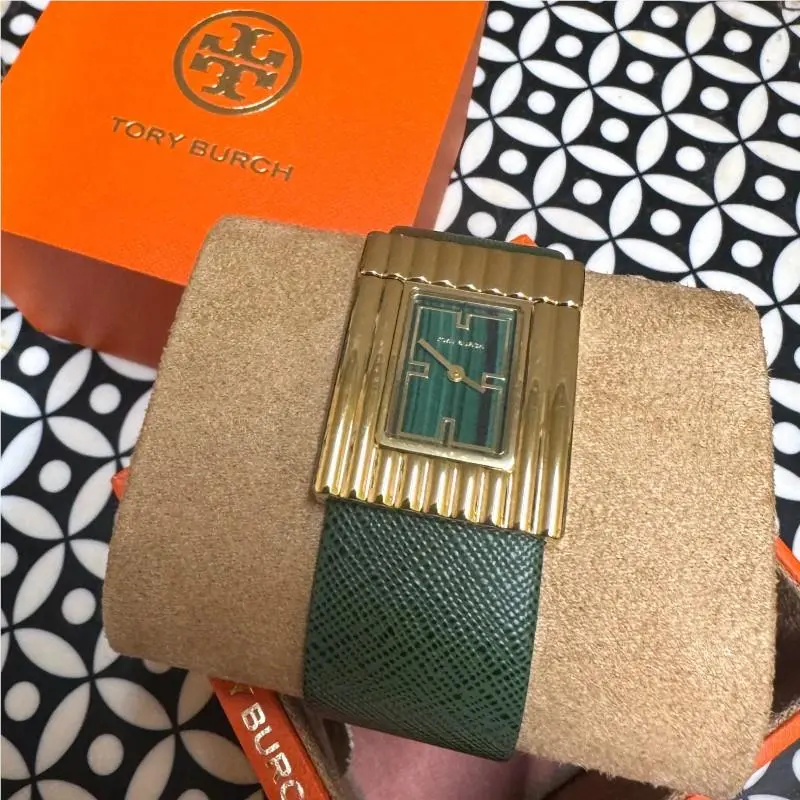 Tory Burch Vonn Leather Strap Watch TBW3041