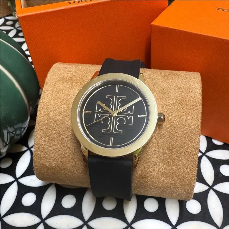 Tory Burch Gigi 36mm Black Dial Gold Watch TBW2023