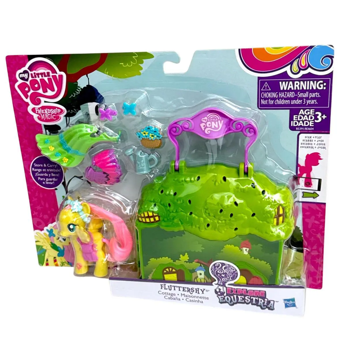 MY Little Pony Friendship Is Magic 2015 Fluttershy Equestria Carry Case Rare