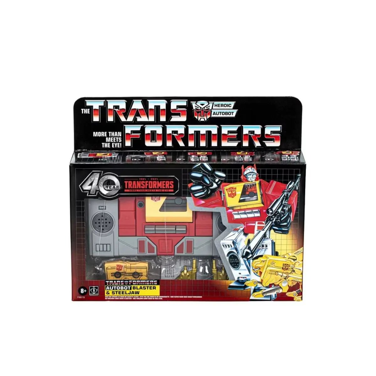 Transformers Retro 40th G1 Blaster Steeljaw Autobot Action Figures