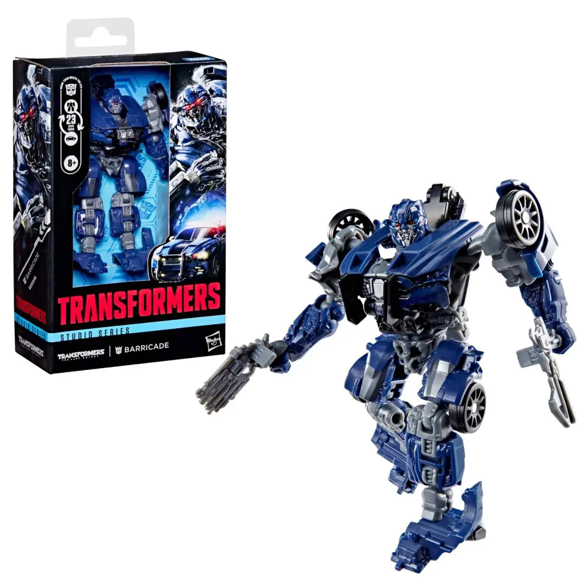 Hasbro Transformers Studio Series The Last Knight Deluxe Class Barricade In Hand