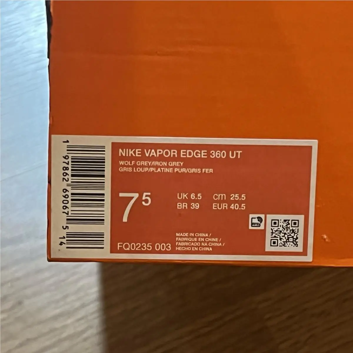 Nike shoes - Nike Vapor Edge - Vapor Edge - FQ0235-003 - Gray 5