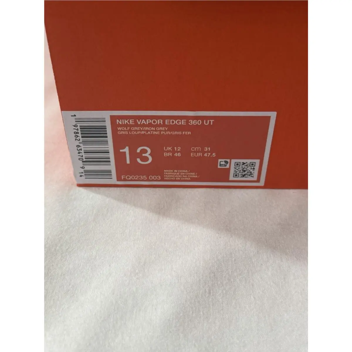 Nike shoes - Nike Vapor Edge 360 Untouchable - FQ0235-003 - Grey 5