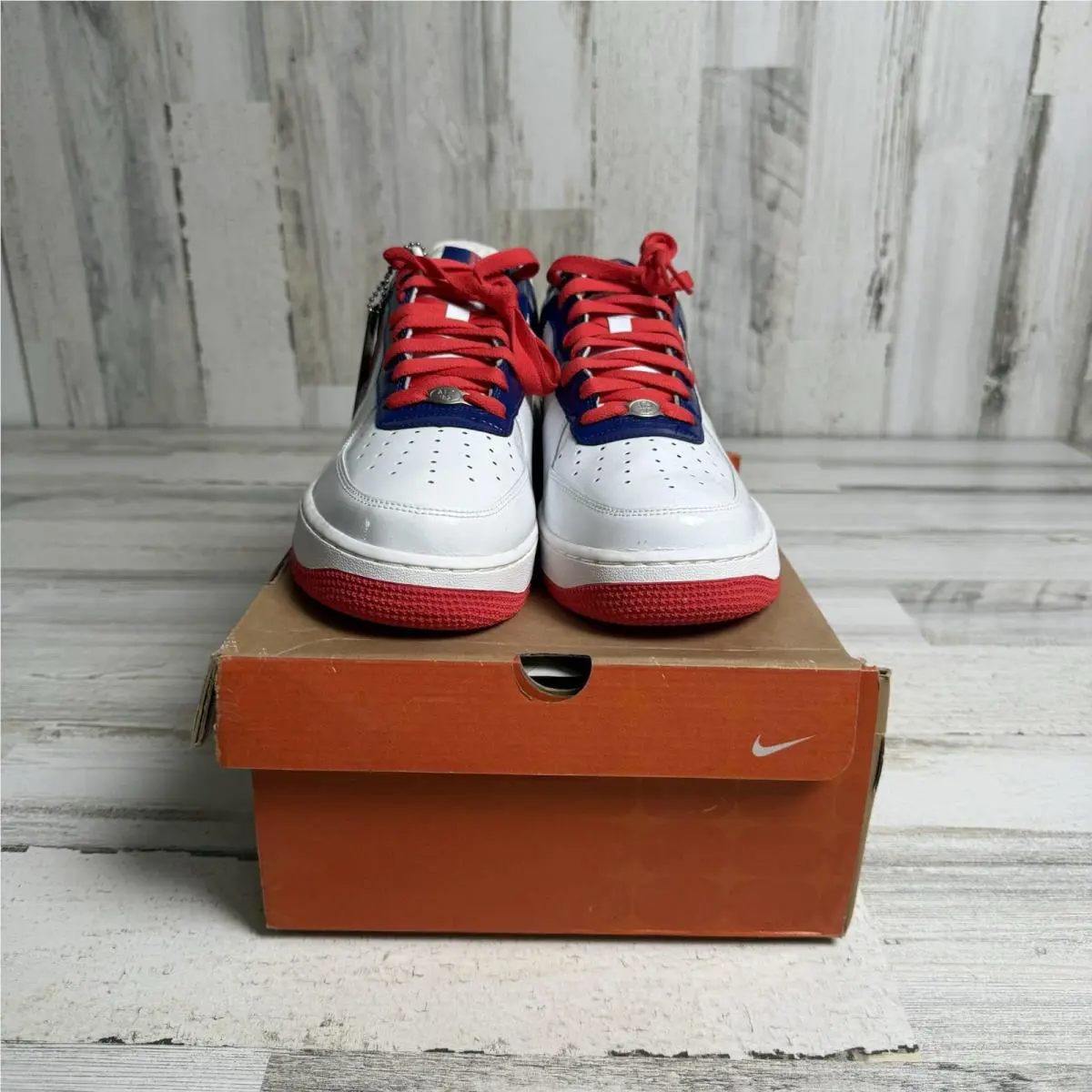 Nike shoes - Nike Air Force 1 - Air Force - 309096-063 - White, Manufacturer: White/Grenadine-Deep Royal 0