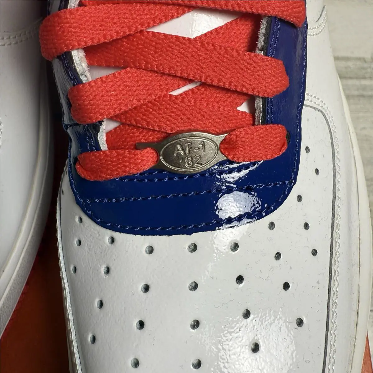 Nike shoes - Nike Air Force 1 - Air Force - 309096-063 - White, Manufacturer: White/Grenadine-Deep Royal 7