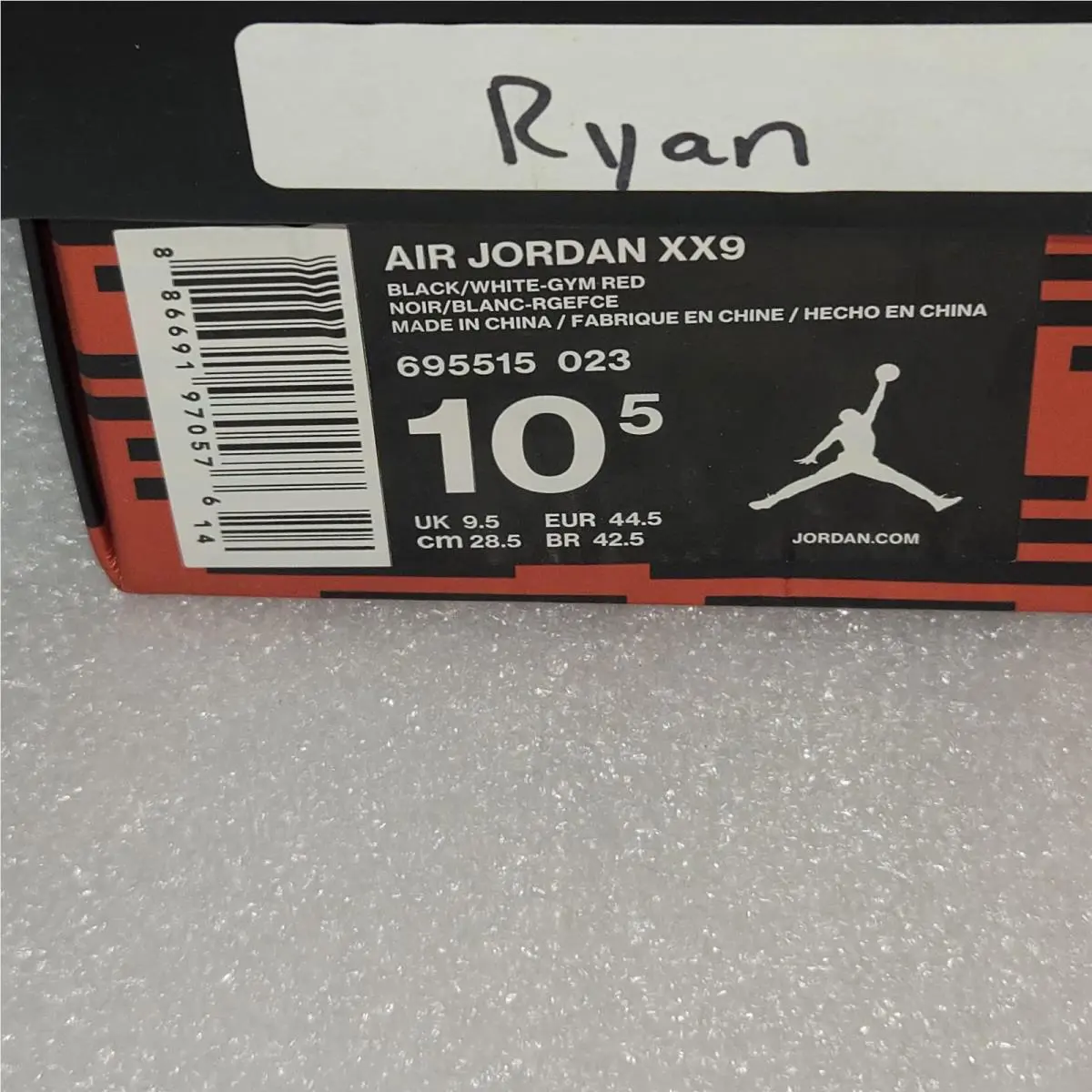 Nike shoes - Air Jordan 29 - Air - 695515-023 - Black, Manufacturer: Black/Gym Red/White 4