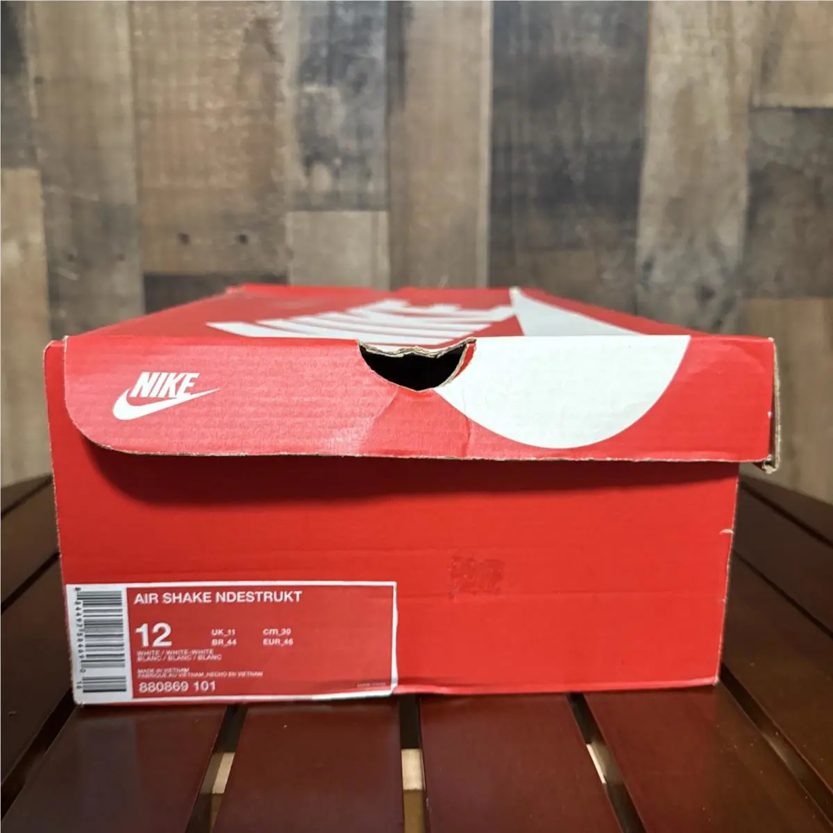 Nike shoes - Nike Air Shake Ndestrukt - Air Shake Ndestrukt - 880869-101 - White, Manufacturer: White/White-White 6