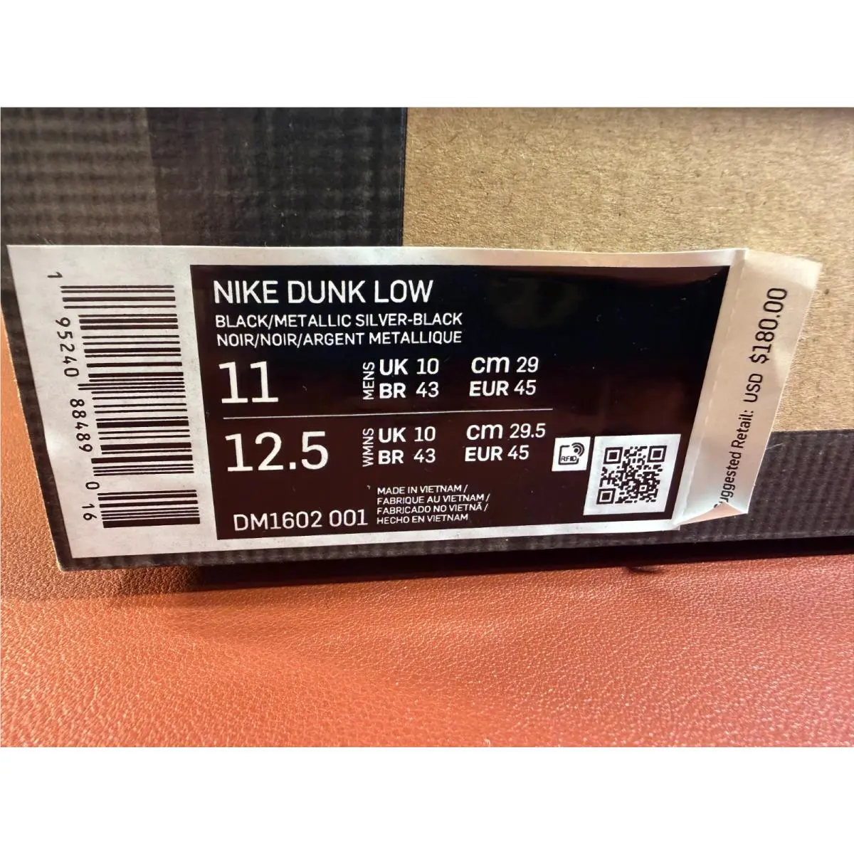 Nike shoes - Nike Dunk - Dunk - DM1602-001 - Black (UPC: 0195240884876) 12