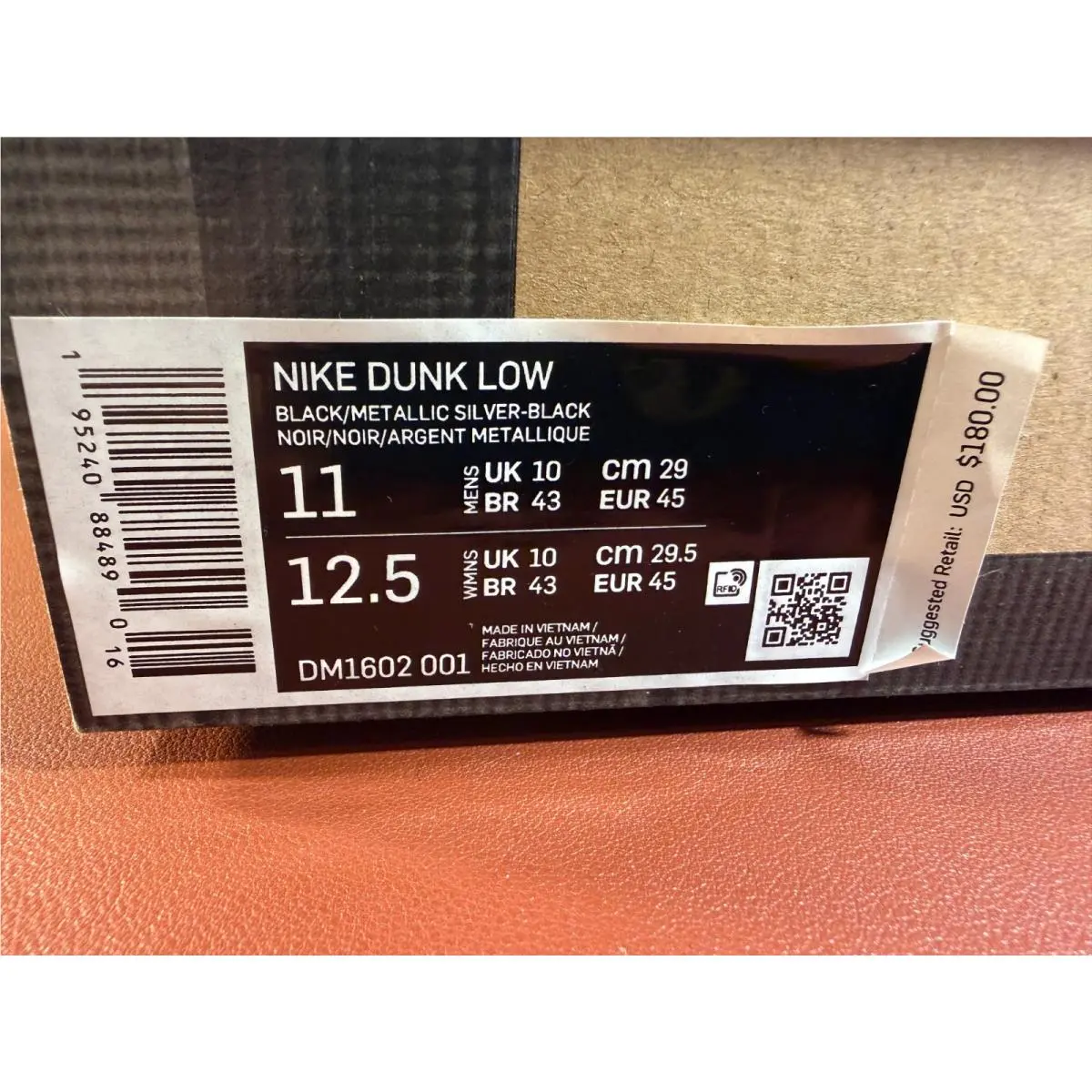 Nike shoes - Nike Dunk - Dunk - DM1602-001 - Black (UPC: 0195240884876) 13
