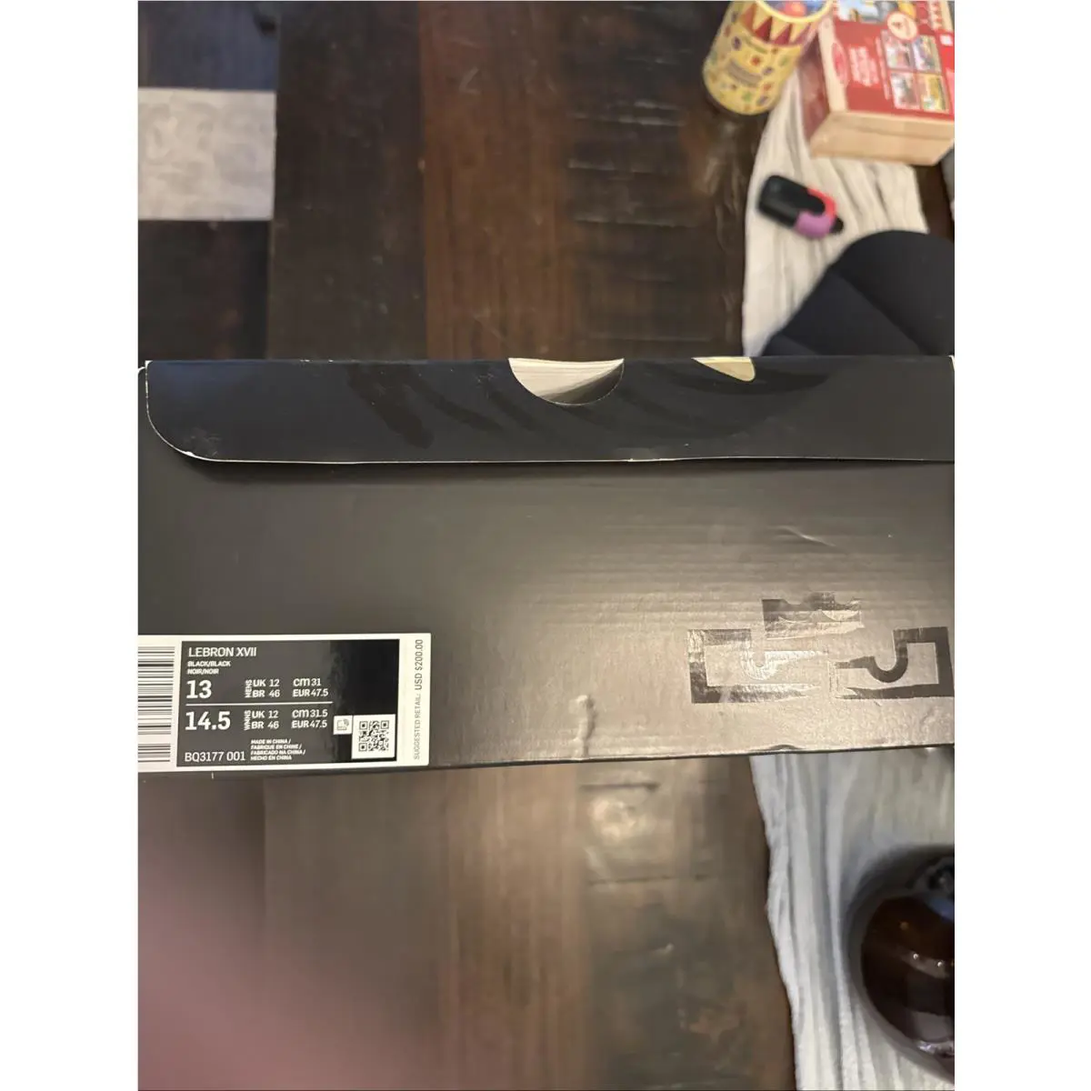 Nike shoes - LeBron 17 EP - LeBron - BQ-3177 001 - Black 9