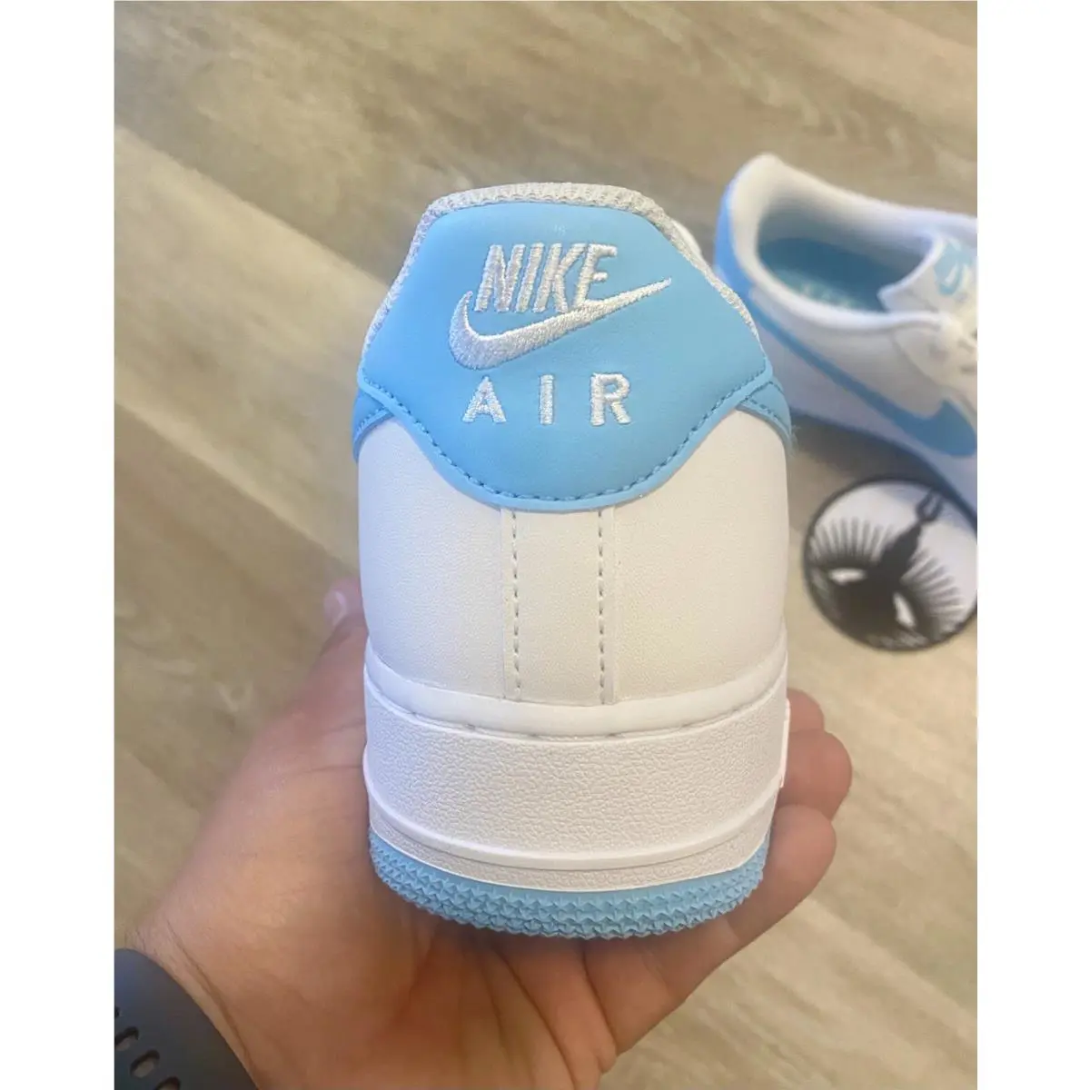 Nike shoes - Nike Air Force 1 - Air Force - FQ4296-100 - White/Aquarius Blue (UPC: 0197593628046) 0