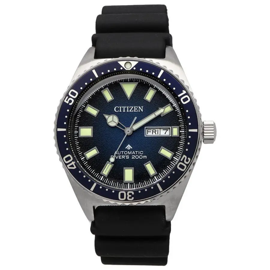 Automatic Blue Dial Date Day Indicator Men`s Diver Watch NY0129-07L by Citizen