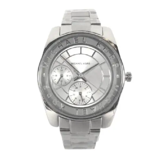 Michael Kors MK6233 Womens Ryland Chronograph Silver Tone Watch