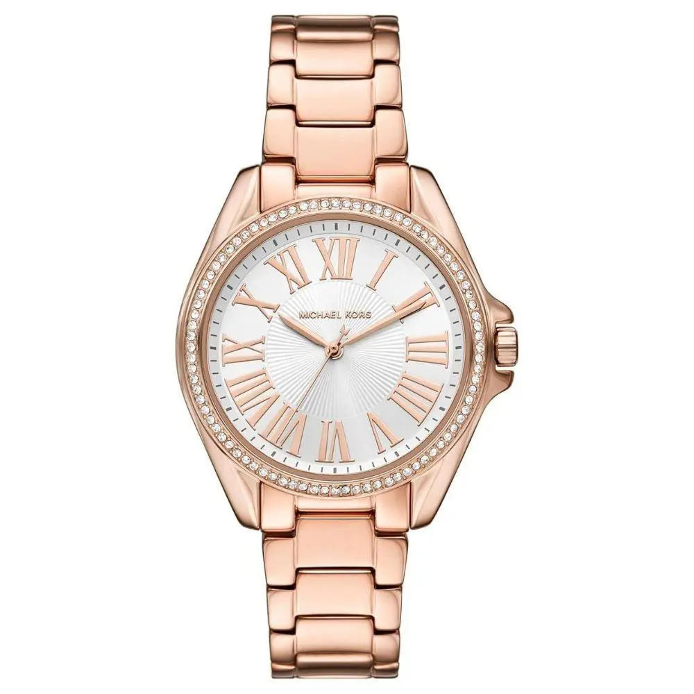 Michael Kors Women`s Kaycie White Dial Watch - MK4853