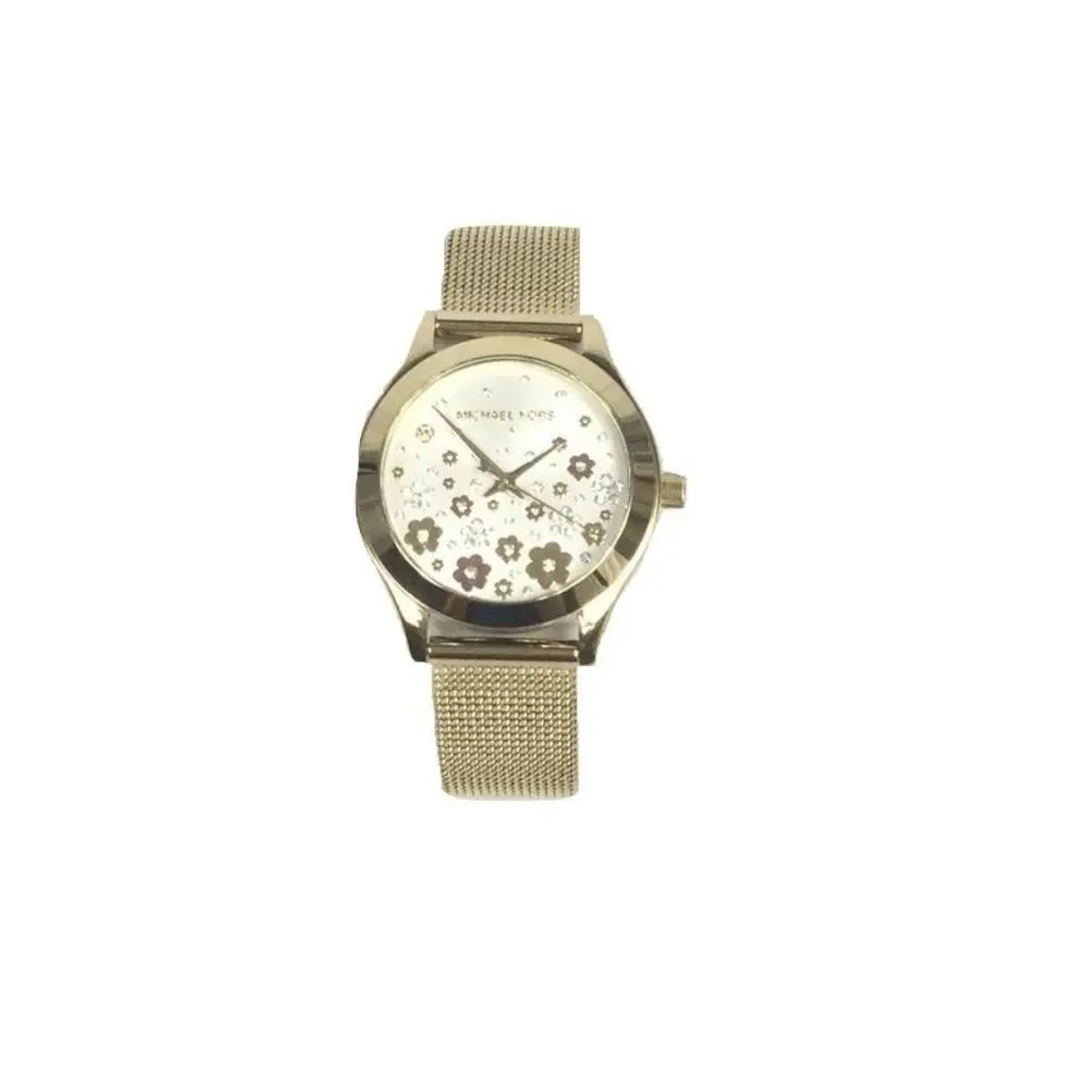 Michael Kors Women`s Slim Runway Gold Tone Watch