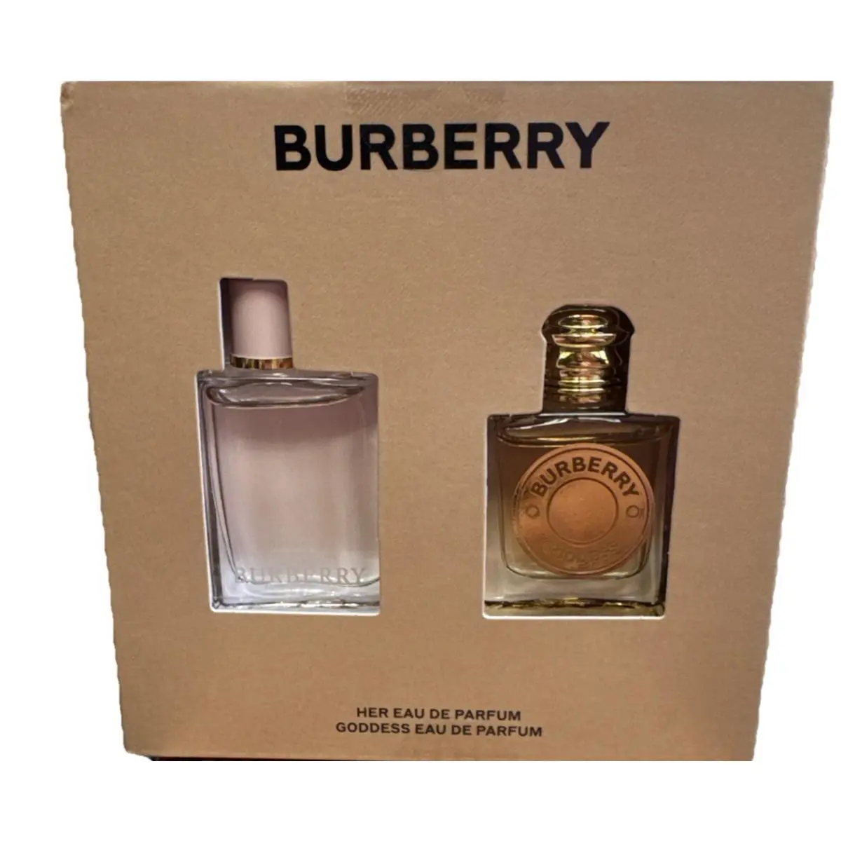Burberry Her Goddess Perfume Mini Travel .16 Oz 5 Ml Duo Set