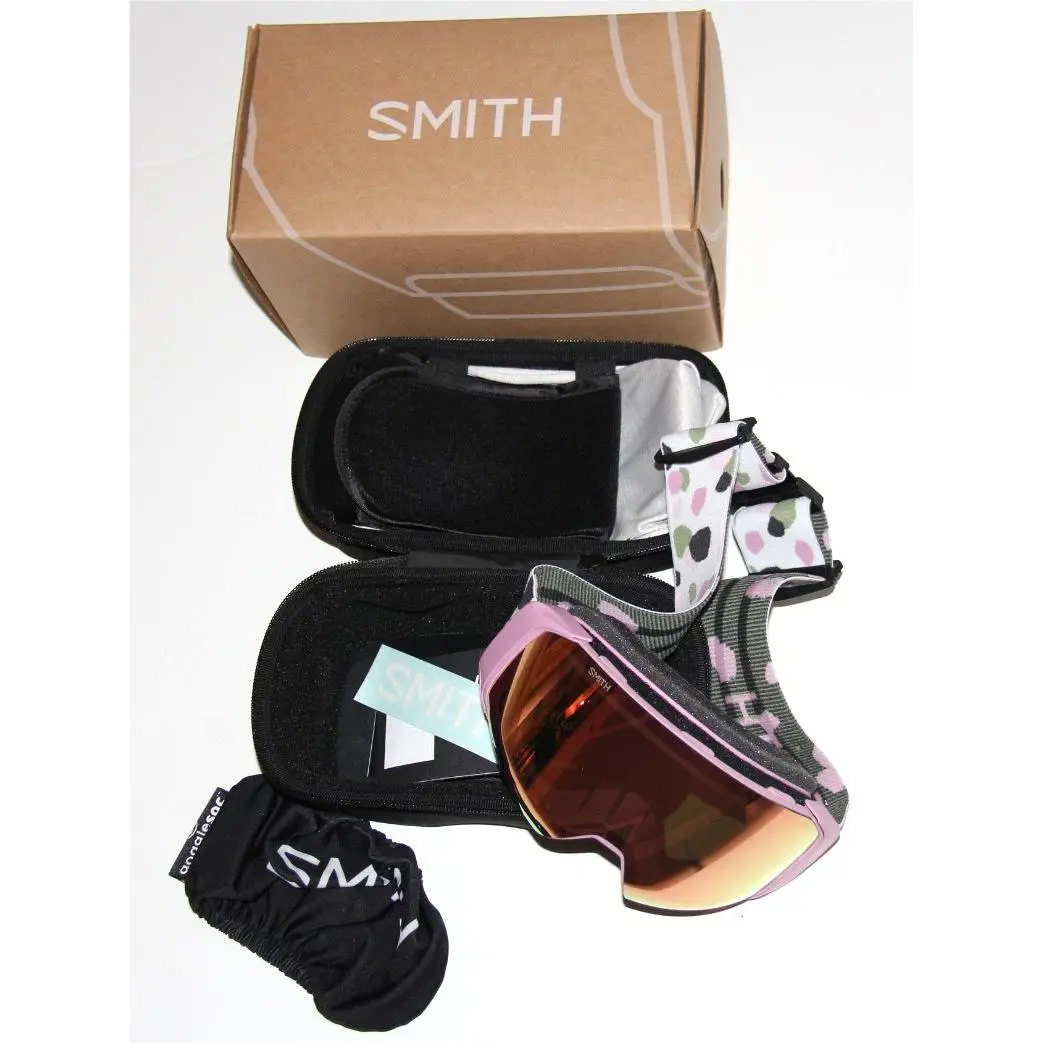 Smith 4D Mag S Goggle Proper Pink Paint Brush CP Rose Gold Mirror + Extra