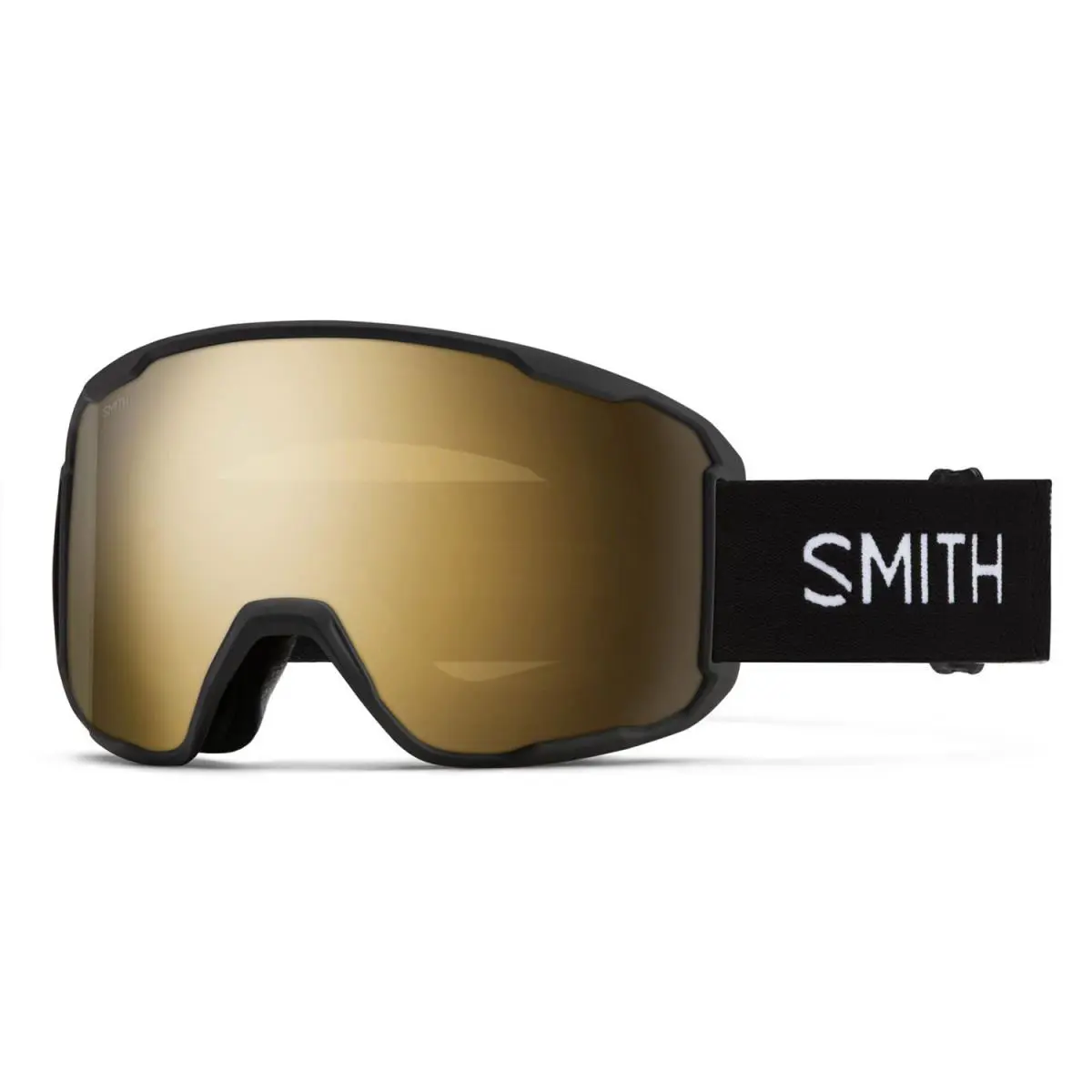 Smith Preview Ski / Snow Goggles Black Chromapop Sun Black Gold Mirror Lens - Frame: Black