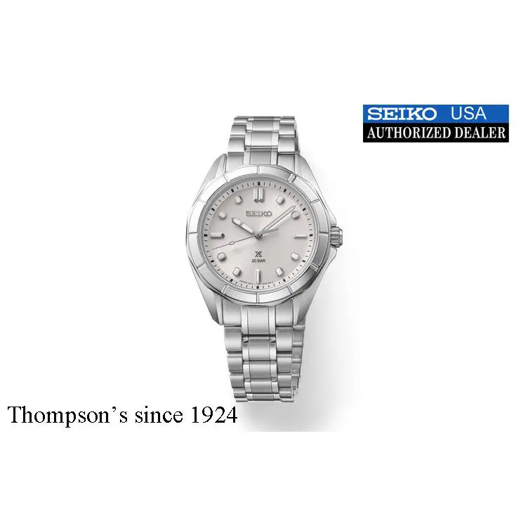 Seiko Prospex Sea Series Silver Dial Stainless Steel Women`s Watch SUR595 - Dial: Silver, Band: Silver, Bezel: Silver