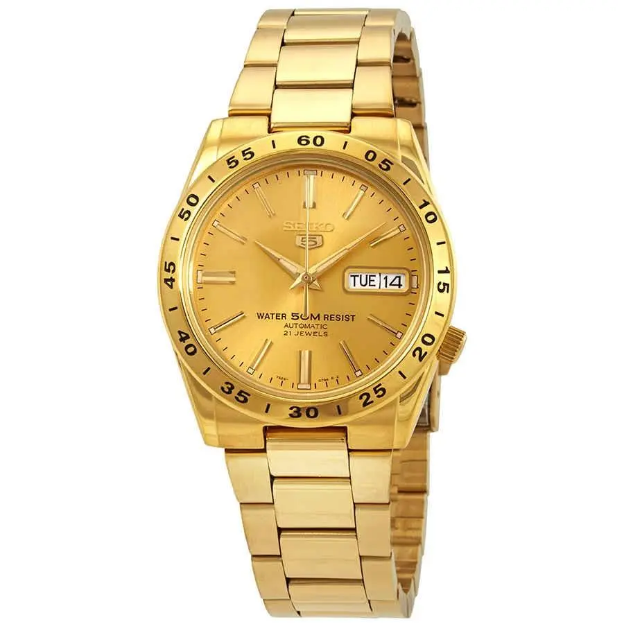 Series 5 Automatic Gold Dial Watch SNKE06K1S by Seiko