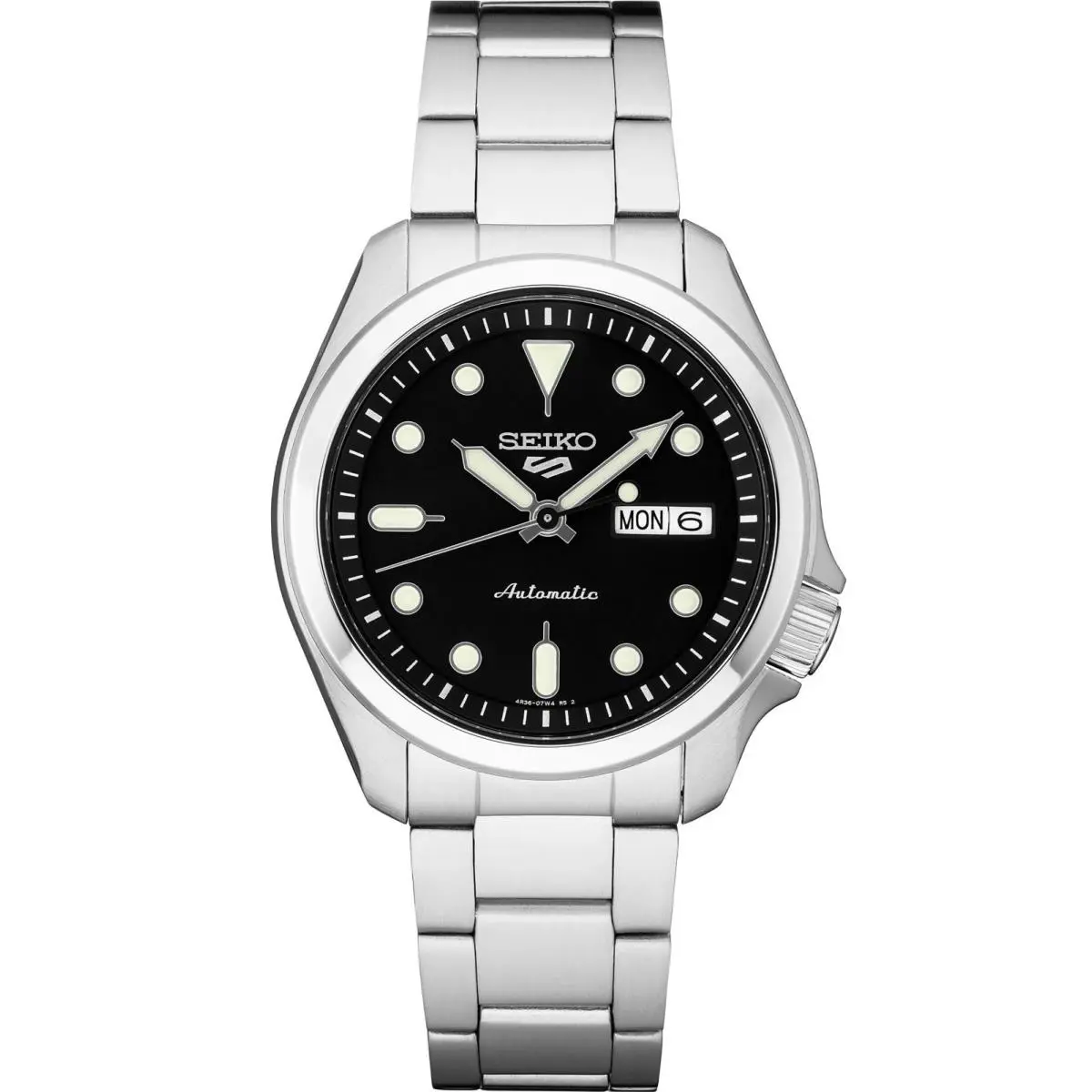 Seiko SRPE55K1 SRPE55 Men Sport Automatic Stainless Silver Tone Date 100m WR