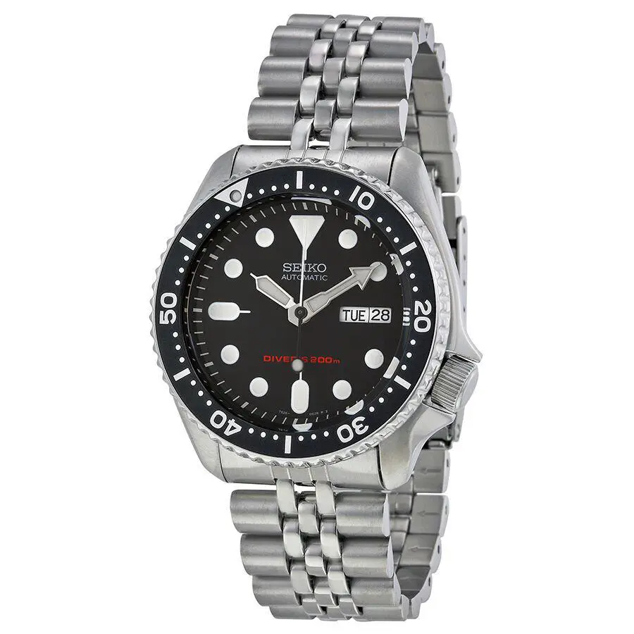 SKX007 Automatic Black Dial Stainless Steel 200m Diver Watch SKX007K2 by Seiko