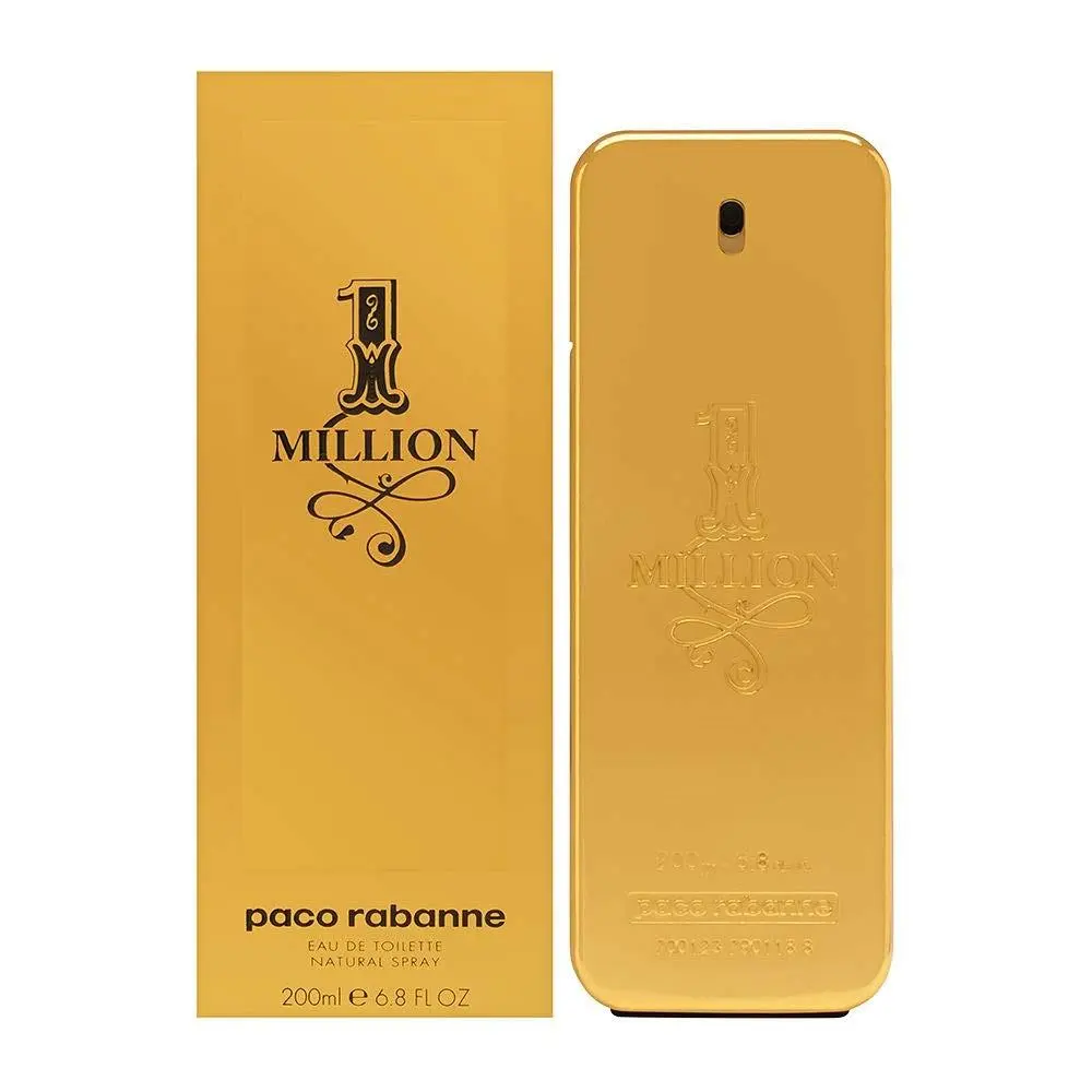 Paco Rabanne 1 Million Men Edt Spray 6.8oz - Fresh Spicy Amber Leather Tangerine