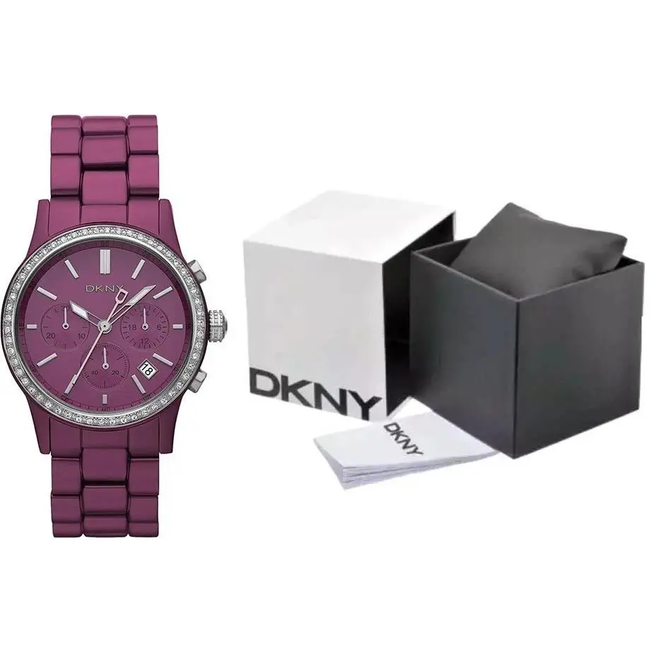 Dkny NY8323 Purple Chronograph Ladies Quartz Watch
