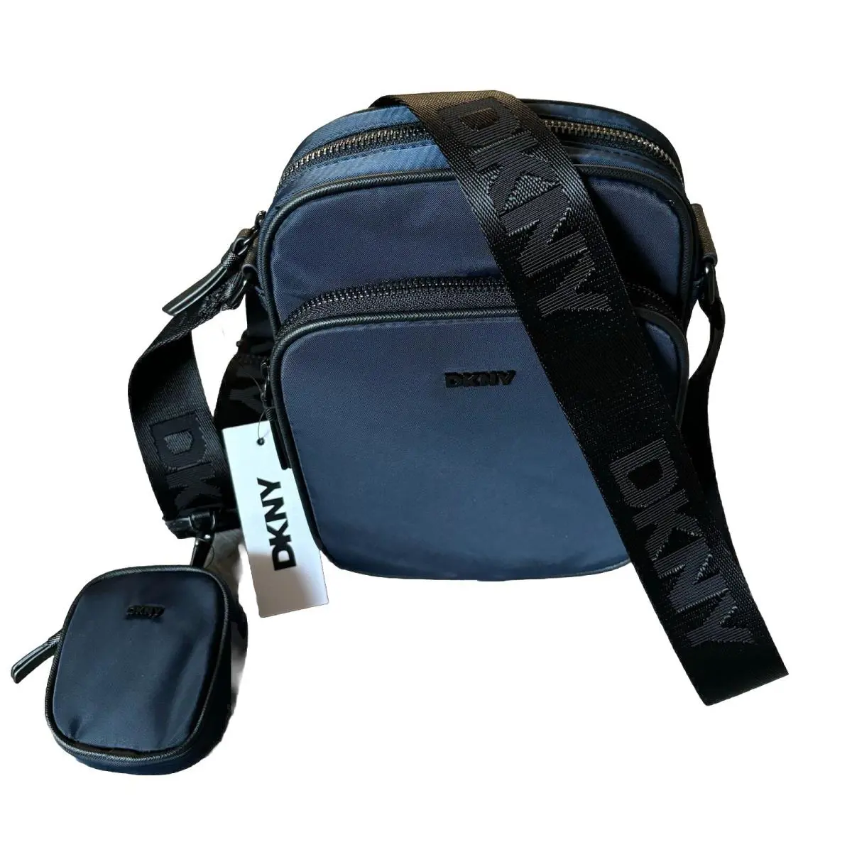 Dkny Gigi Crossbody Flight Bag R41EEF59 Dark Blue Black