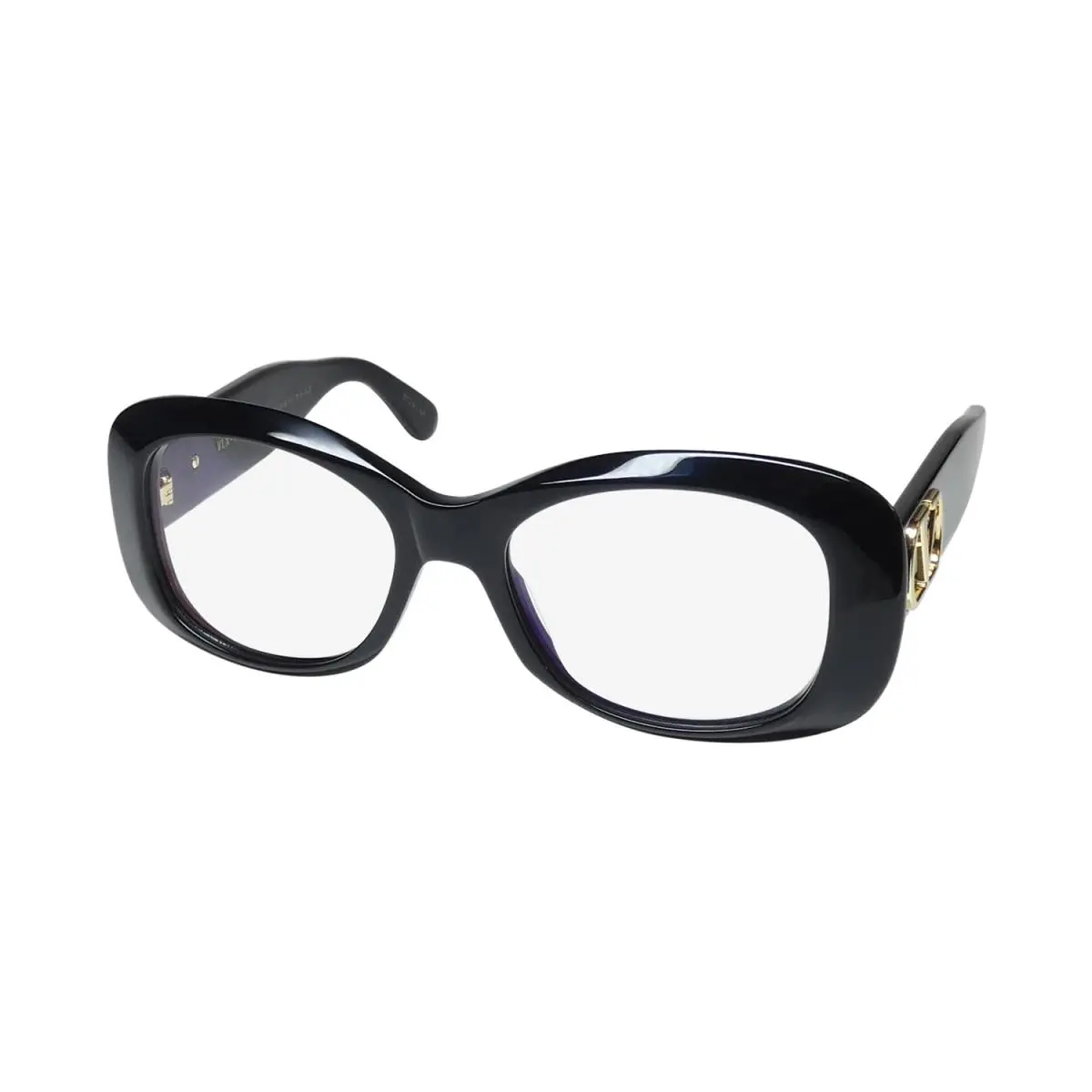 VLX-181 Eyeglass Frame/glasses Made IN Italy Exclusive Line Black / Gold by Valentino