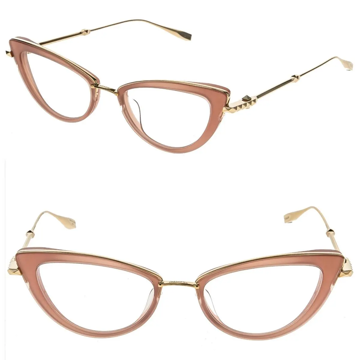 Valentino V-daydream VLX123 Gold Pink Titanium Vlx 123B Rock Cat Optical Frame