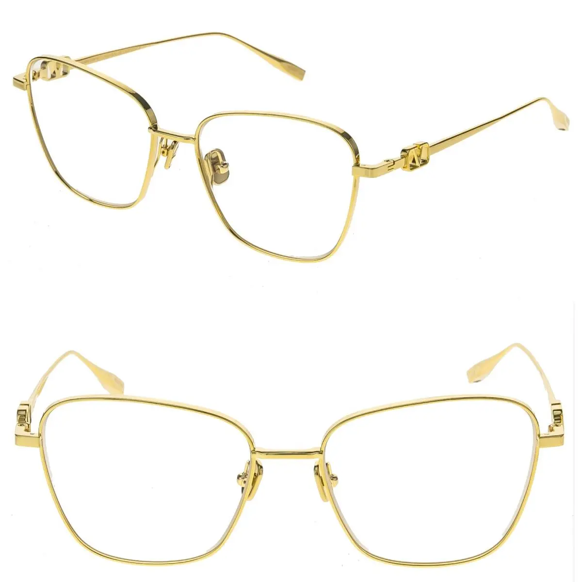 Valentino V Logo Sign II VLX167A Gold Titanium Vlx 167A Optical Frame Eyeglass