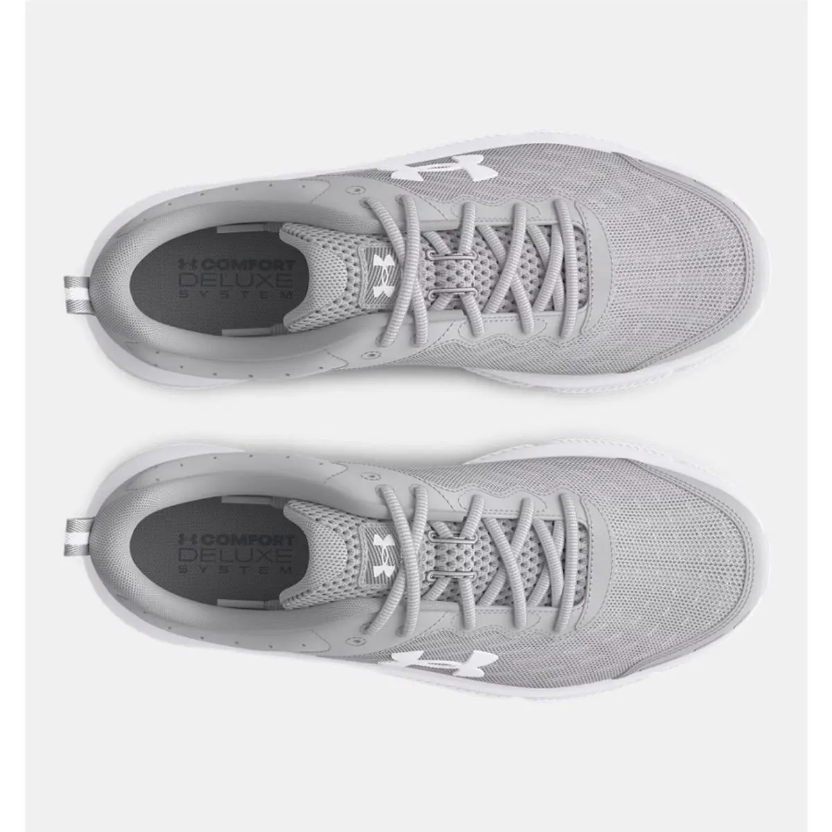 Under Armour shoes - Under Armour Charged Assert 10 - 3026176-102 - Gray & White 1