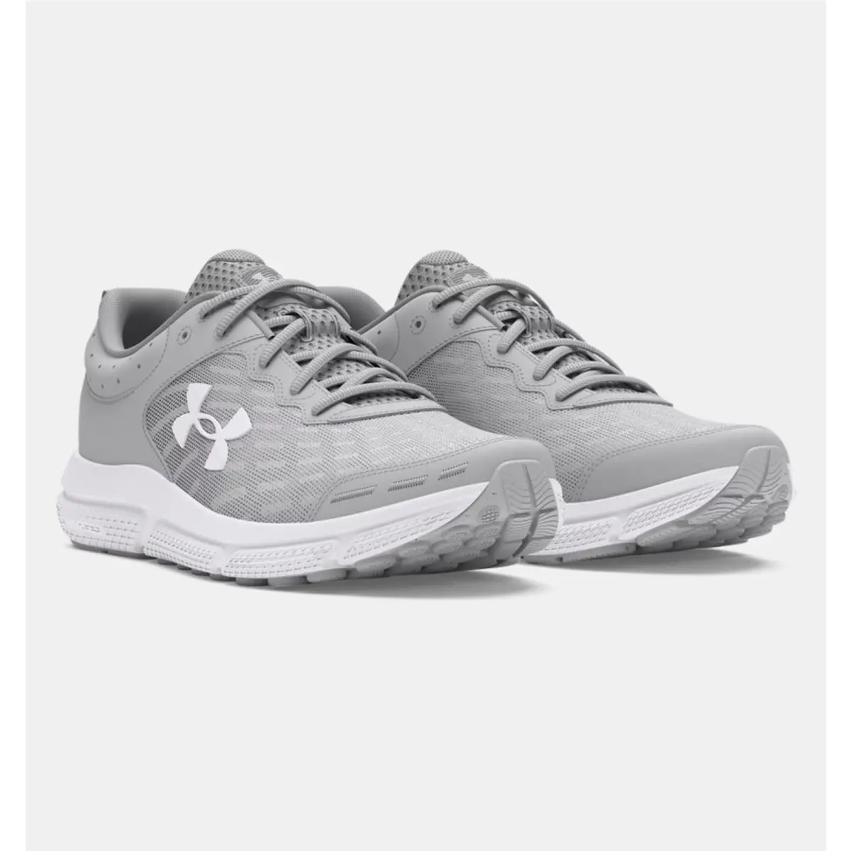 Under Armour shoes - Under Armour Charged Assert 10 - 3026176-102 - Gray & White 2