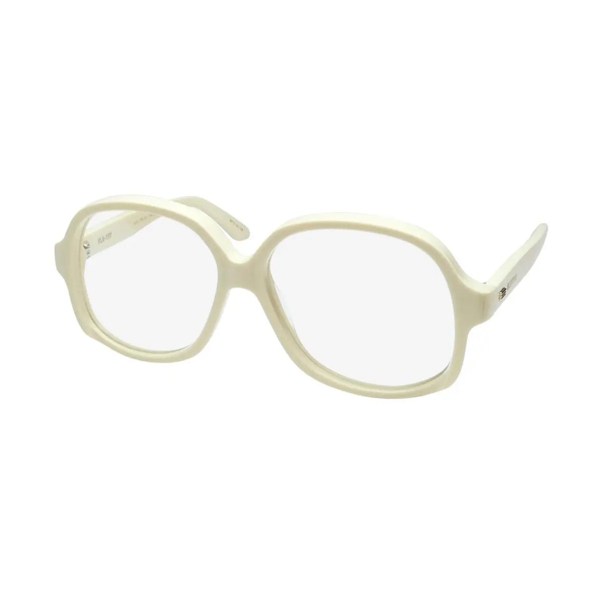 Valentino VLX-177 Eyeglass Frame Full-rim Italy Oversized Ivory Plastic